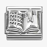 Nomination Stainless Steel & Silver Open Book Charm 330101/85