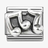 Nomination CLASSIC Stainless Steel & Silver Musical Notes Charm 330101/86
