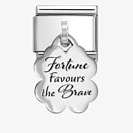 Nomination Stainless Steel & Silver Fortune Four Leaf Clover Pendant Charm 331811/11