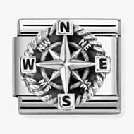 Nomination Classic Silver Compass Charm 330114/01