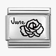 Nomination CLASSIC Composbale Plates June Flower Charm 330112/18