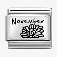 Nomination CLASSIC Composable Plates November Flower Charm 330112/23