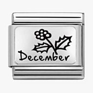 Nomination CLASSIC Composable Plates December Flower Charm 330112/24