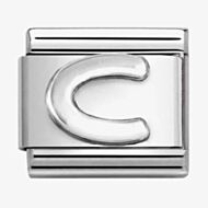 Nomination CLASSIC Composable Oxidised Silver Letter C Charm 330113/03