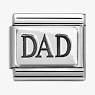 Nomination Silvershine Oxidised Dad Charm 330102/63