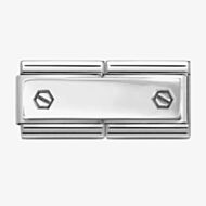 Nomination CLASSIC Double Engraved Double Hexagonal Screws Charm 330710/49