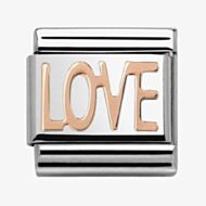 Nomination CLASSIC Rose Gold Writings Love Charm 430107/01