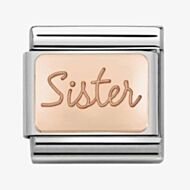 Nomination CLASSIC Rose Gold Plates Sister Charm 430101/38