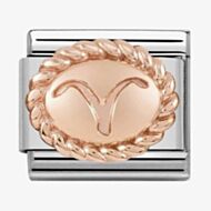 Nomination CLASSIC Rose Gold Oval Zodiac Aries Charm 430109/01