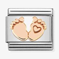 Nomination Composable CLASSIC Symbols Feet With Heart Charm 430104/32