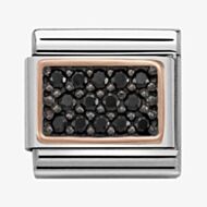 Nomination CLASSIC Rose Gold Black Cubic Zirconia Charm 430313/03
