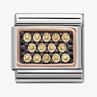 Nomination CLASSIC Rose Gold Gold Cubic Zirconia Charm 430313/04