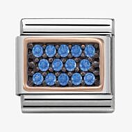 Nomination CLASSIC Rose Gold Blue Cubic Zirconia Charm 430313/06