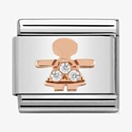 Nomination CLASSIC Rose Gold Symbols Little Girl Charm 430305/07
