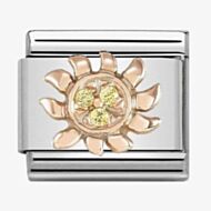 Nomination CLASSIC Rose Gold Sun With Yellow Stones Charm 430305/18