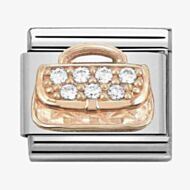 Nomination CLASSIC Rose Gold Handbag With Zirconia Charm 430302/31 *