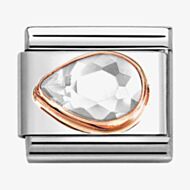 Nomination CLASSIC White Cubic Zirconia Left Drop Charm 430605/010