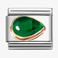 Nomination CLASSIC Green Cubic Zirconia Right Drop Charm 430606/004
