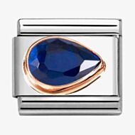 Nomination CLASSIC Dark Blue Cubic Zirconia Right Drop Charm 430606/007