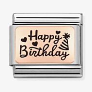 Nomination Composable CLASSIC Plates Happy Birthday Charm 430111/11