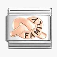 Nomination CLASSIC Rose Gold Family Promise Knot Charm 430202/37