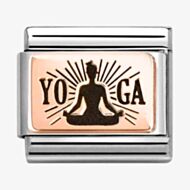 Nomination Stainless Steel 9ct Rose Gold Meditation Yoga Charm 430111/31