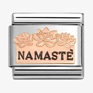 Nomination Stainless Steel 9ct Rose Gold Namaste Flowers Charm 430202/43