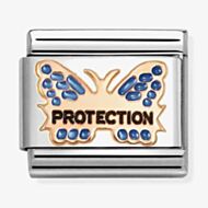 Nomination Classic Rose Gold Blue Protection Butterfly Charm 430202/51