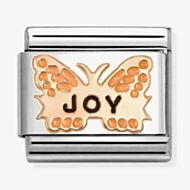 Nomination Classic Rose Gold Orange Joy Butterfly Charm 430202/52