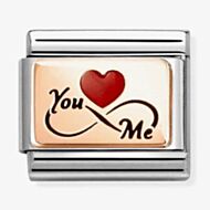 Nomination Composable Classic Rose Gold You and Me Infinity Charm 430204/08