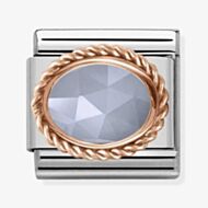 Nomination CLASSIC Rose Gold Stones Bandaged Agate Charm 430507/33