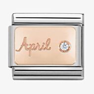 Nomination CLASSIC Rose Gold April Diamond Charm 430508/04
