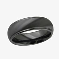 GETi 7mm Round Ring Ridged Edges 4005BRN-7C