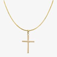Gold Classic 9ct Yellow Gold Large Cross Pendant GP942 GN141