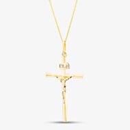9ct Yellow Gold Large Crucifix Pendant 1.64.0063