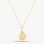 9ct Gold St Christopher and Chain ST-SC001