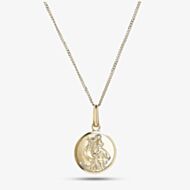 9ct Gold St Christopher and Chain