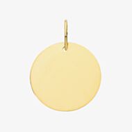 Gold Classic 9ct Yellow Gold Medium Round Disc Loose Pendant PN1198