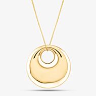 9ct Yellow Gold Open Disc Pendant GP2167 GN141
