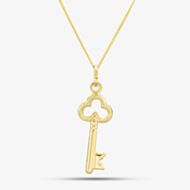 9ct Yellow Gold Key Necklace 1.63.2733