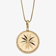 9ct Yellow Gold Wellness Symbol Necklace GP2281 GN141