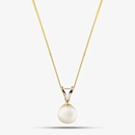 9ct Yellow Gold Akoya Pearl Pendant Necklace PNZ106CM