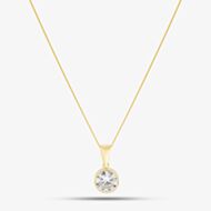 9ct Yellow Gold Cubic Zirconia Necklace 1.61.3852