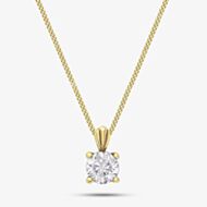 9ct Yellow Gold Cubic Zirconia Necklace 1.68.5302