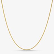 9ct Yellow Gold 18inch Light Filed Curb Chain G12FC18