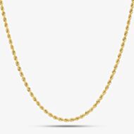 9ct Yellow Gold Rope Necklace HLRP-220-9Y