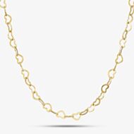 Gold Classic 9ct Yellow Gold 16-18 Inch Open Heart Chain HMHC-500-9Y-EX/16-18