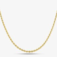 9ct Yellow Gold 16 Inch Rope Chain HLRP-220-9Y-16