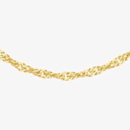 Gold Classic 9ct Yellow Gold Diamond Cut Twist Curb Chain 1.13.0463