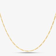 9ct Gold 1.8mm Diamond Cut 18 Inch Figaro Chain 1.15.0034
